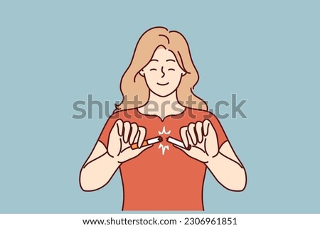 Woman with smile breaks cigarette as sign of fight against nicotine addiction and tobacco smoking. Girl breaks cigarette refusing to use products of tobacco corporations that are harmful to health