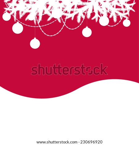 Design for text. Christmas decoration. Vector illustration