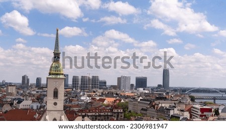 View of the of Bratislava, the capital of Slovakia, Europe
