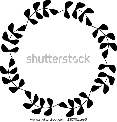Round flower frame clip art wedding card