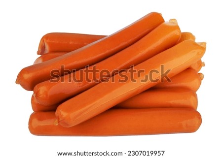 A sausages on white background