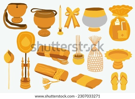 offering design object for giving monk Royalty-Free Stock Photo #2307033271