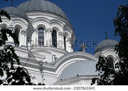 cathedral domes covered with gray tin