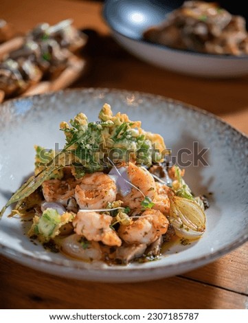 Delicious meal lunch dinner portrait photo fresh food dish