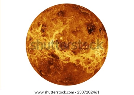 Planet Venus isolated on white background. Elements of this image furnishing NASA. High quality photo