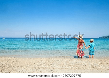 happy kids weekend by the sea in nature travel