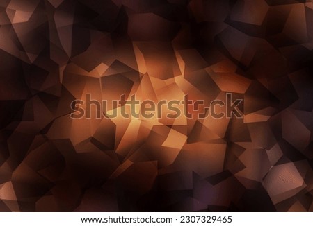 Dark Brown vector polygon abstract layout. Colorful illustration in abstract style with triangles. New template for your brand book.