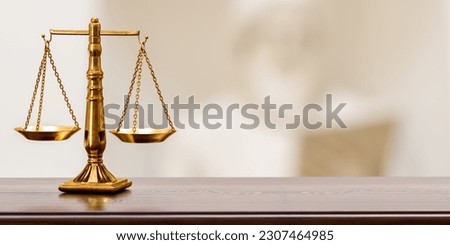 Legal scales Symbol of law and justice. lawyer and legal services in business. Law concept of Judiciary, Jurisprudence and Justice. Business Consumer rights and protection law concept. 3d rendering