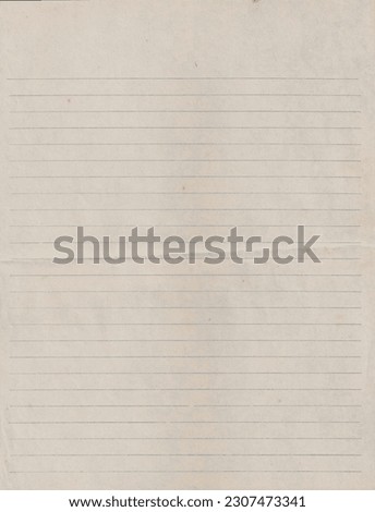 Old vintage lined paper background Royalty-Free Stock Photo #2307473341
