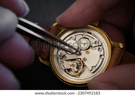 Timeless Precision: A Watchmaker's Artistry in Action Royalty-Free Stock Photo #2307492183