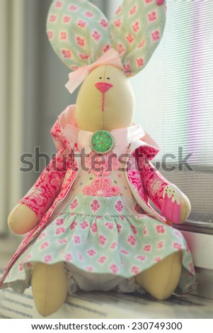 Handmade beautiful toy rabbit
