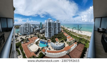 Miami Beach Florida Panoramic View