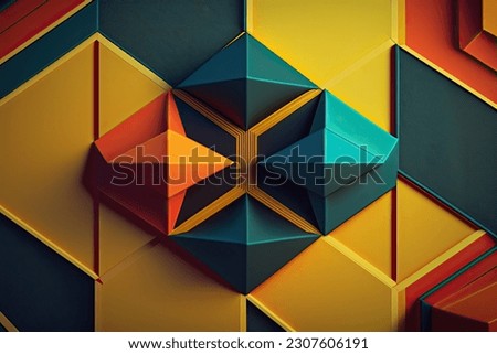 geometric abstract colorful texture, and background