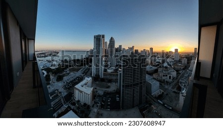 Miami Florida Downtown Panoramic View