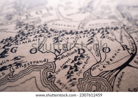 Region of Gondor on the map of Middle-earth.