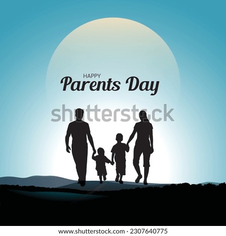 Parents Day. Happy Parents Day Vector Illustration. Parents Day Concept. Royalty-Free Stock Photo #2307640775