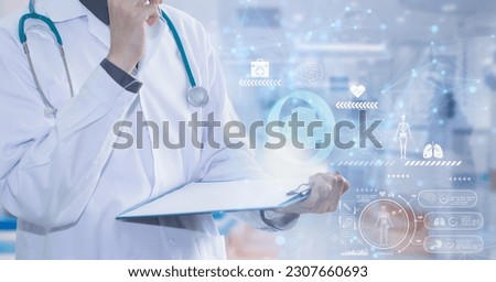 Doctor working report information and icon medicine. concept emergency treatment. medical services,healthcare,diagram,medical examination analysis report,medicine technology network,web banner header