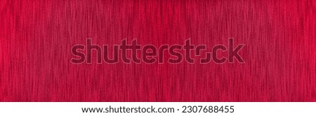Shiny red background with striped texture suitable for a luxurious background and design. Red abstract background, wrapping texture. Flat lay mockup design. Horizontal line. 