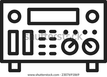Amplifier icon vector image. Suitable for mobile application web application and print media.