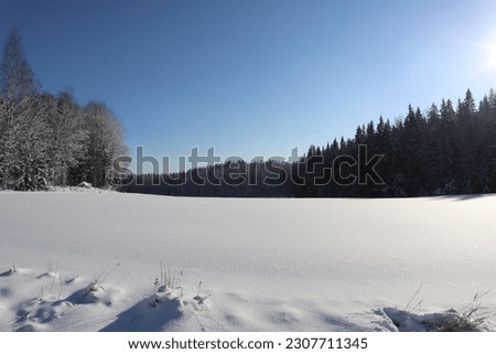 Winter pictures from Finland. Beautiful shades of white and blue.