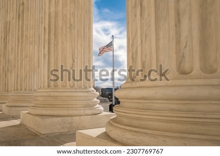 Supreme Court Building in Washington, DC, US. Royalty-Free Stock Photo #2307769767