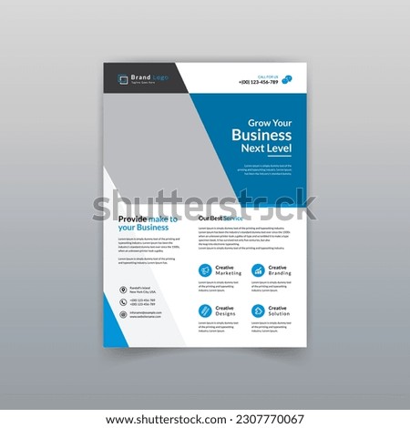 corporate business flyer, corporate vector design Royalty-Free Stock Photo #2307770067
