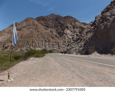view of an empty road in salta Argentina 