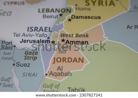 macro map jordan israel gaza syria lebanon