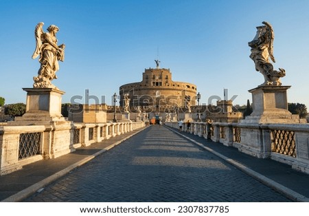 Castel Sant Angelo in Rome. Italy Royalty-Free Stock Photo #2307837785