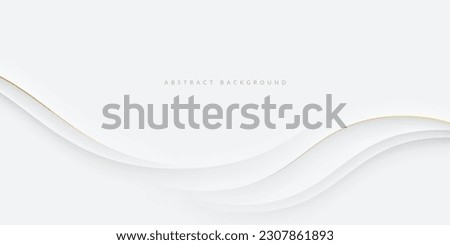 White background with golden lines Royalty-Free Stock Photo #2307861893
