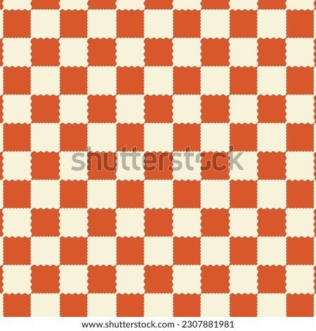 abstract chekered pattern art vector suitable for wallpaper and background. Royalty-Free Stock Photo #2307881981