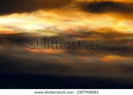 Soft focus colorful sky and cloudy in twilight time. Mysterious sky. Dramatic of sky and abstract Background. (Defocused picture)