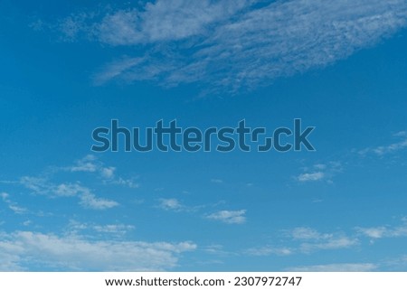 beautiful blue sky and white clouds photo