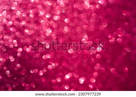Abstract bokeh pink shiny blurred background with place for your text and design. Royalty-Free Stock Photo #2307977239