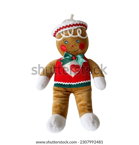 cookie doll on a white background