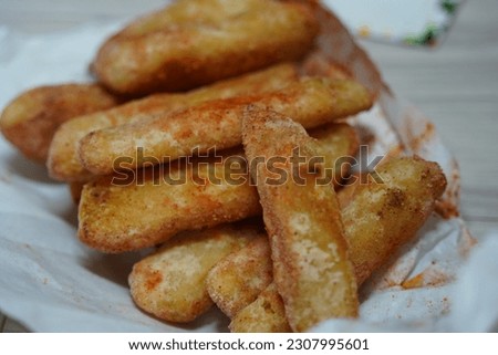Fried tempura on the table.