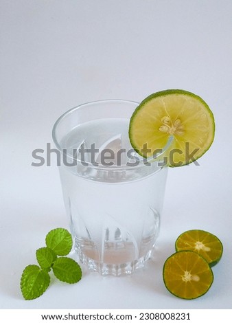 lime ice is perfect for drinking in summer