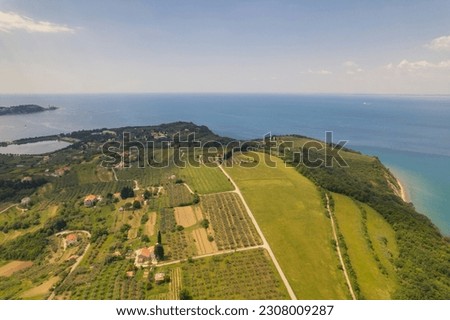 Rural cape land on Adriatic coast Royalty-Free Stock Photo #2308009287