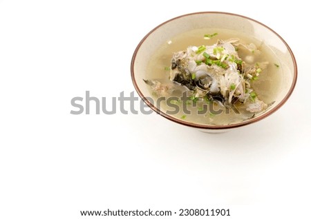 Arajiru, fishhead soup, Soup Made from Fish-bone or Skin-on Fish Stock.Japanese Food