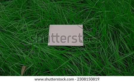 Natural template background in green environment. Collection of greeting cards. Background templates.

