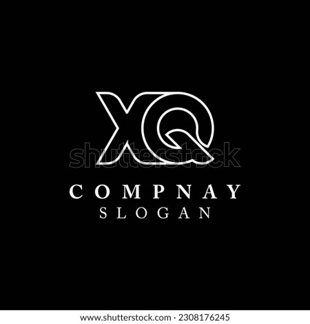 Letter X Q logo design template
