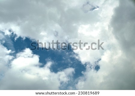 Awesome   blue sky over the caribbean sea Venezuela (South America), clouds, sun and natural light, nature scene, can be used as background, color,nature, ecology