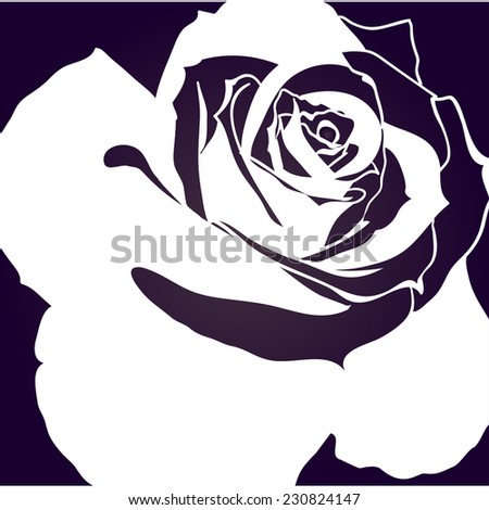 vector stylized rose 