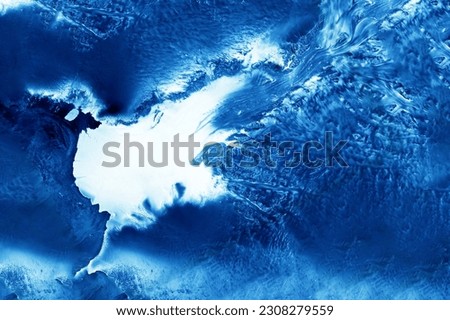 Antarctica, view from space. Elements of this image furnishing NASA. High quality photo