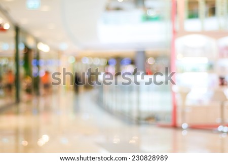 Blur store with bokeh background