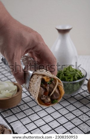 Kebab And Burrito Food Photography