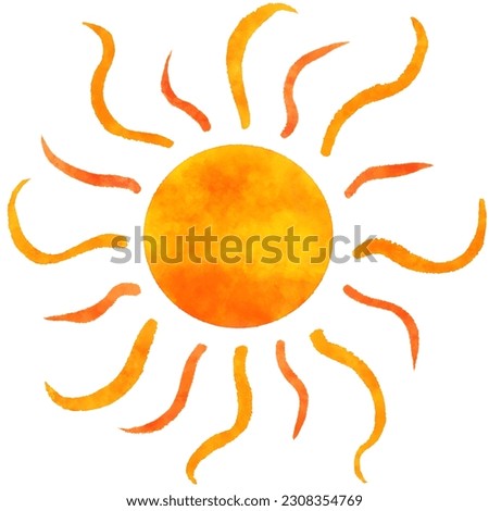 Summer hot sun clip art