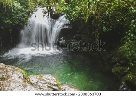 Waterfall in Serrinha do Alambari in Visconde de Mauá - RJ, Brazil Royalty-Free Stock Photo #2308363703