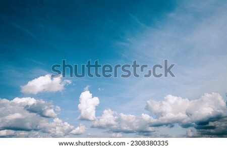 Blue Sky photography 35mm clouds Royalty-Free Stock Photo #2308380335