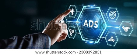 Programmatic Advertising concept. Business, Technology, Internet and network concept.  Royalty-Free Stock Photo #2308392831